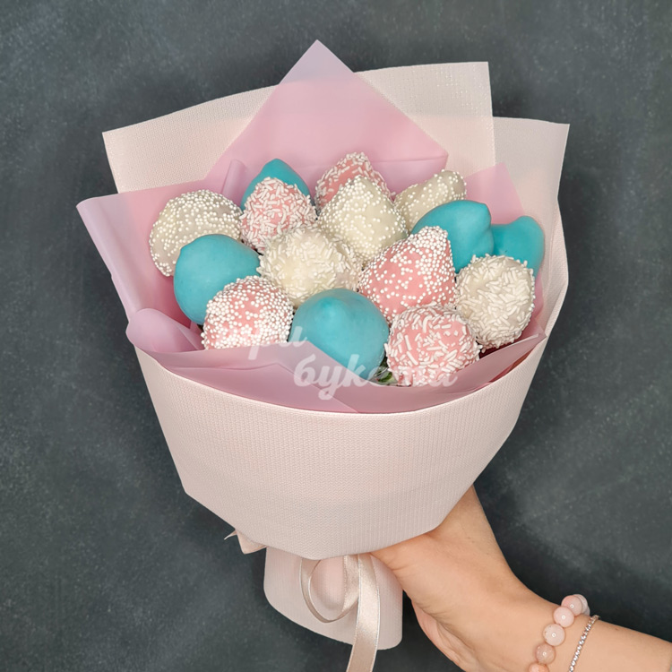 Букет из клубники в глазури (доп. фото)