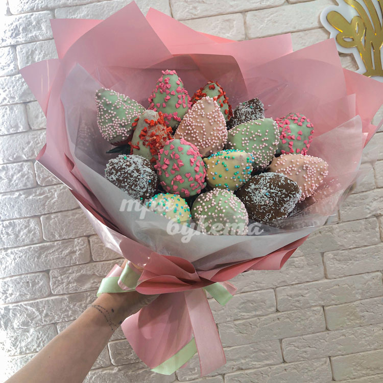 Букет из клубники в глазури (доп. фото 3)